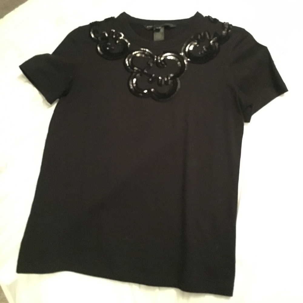Marc by Marc Jacobs Sequined Embellished Tee as XS